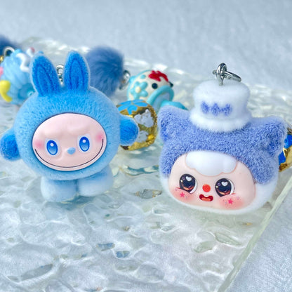 [Live Exclusive] Premium Handmade Newest Standing/Sitting Cutie Keychain- with New Fluffy Style & Special Launch Fruit Play