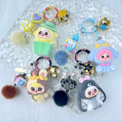 [Live Exclusive] Premium Handmade Newest Standing/Sitting Cutie Keychain- with New Fluffy Style & Special Launch Fruit Play