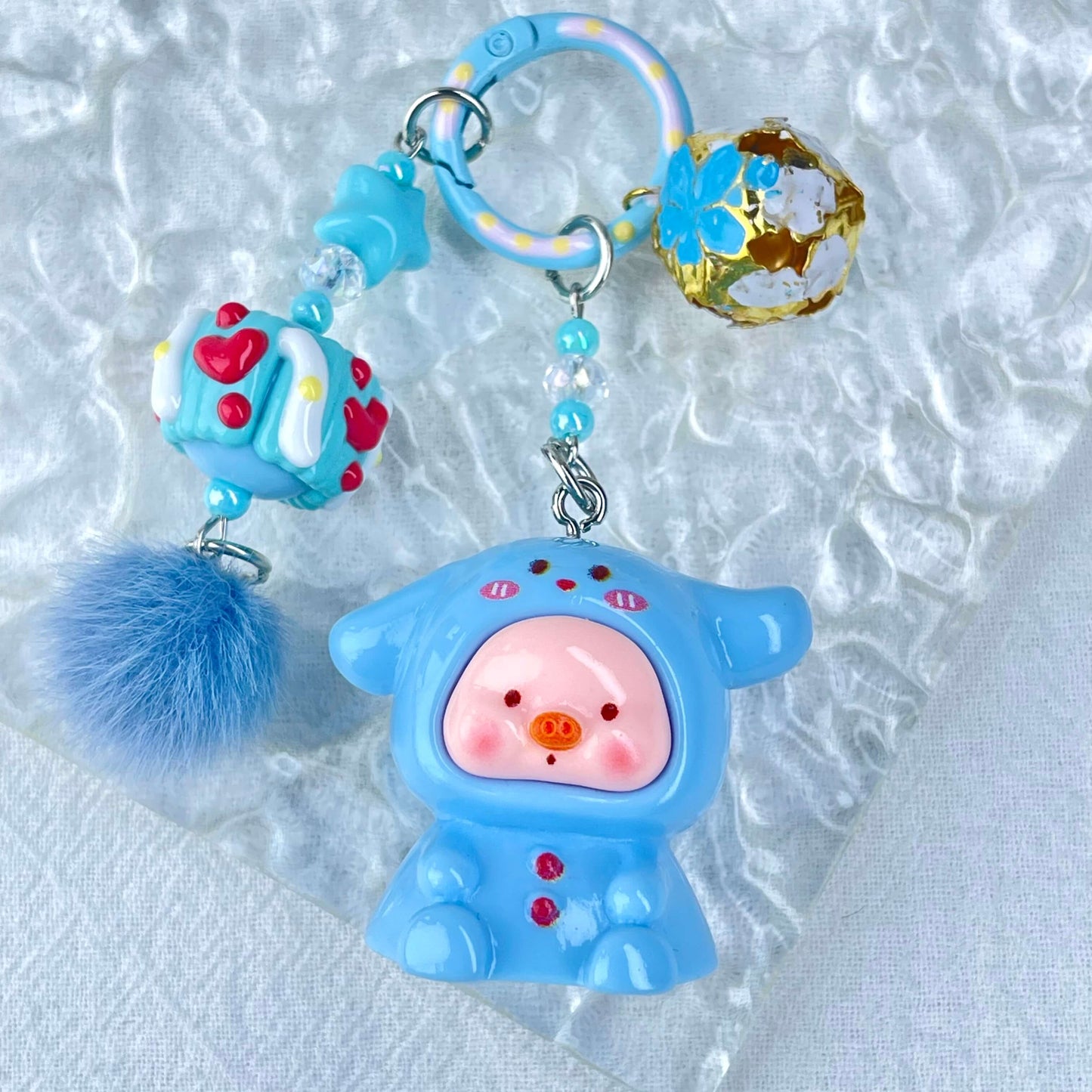 [Live Exclusive] Premium Handmade Newest Standing/Sitting Cutie Keychain- with New Fluffy Style & Special Launch Fruit Play