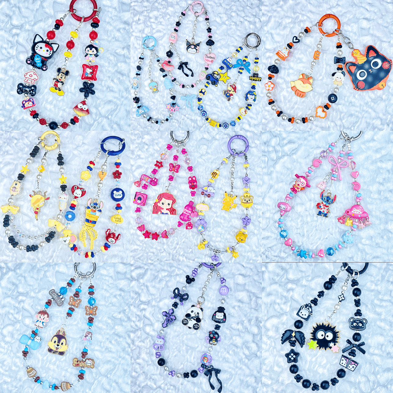 [Anniversary Celebration] Handmade Metal Alloy Decor and Glow In The Dark Decor Kawaii Phone Chains-Celebration Special Price!