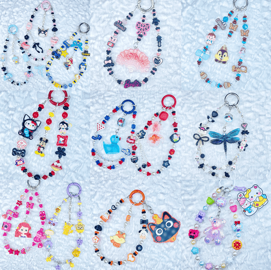 [Anniversary Celebration] Handmade Metal Alloy Decor and Glow In The Dark Decor Kawaii Phone Chains-Celebration Special Price!