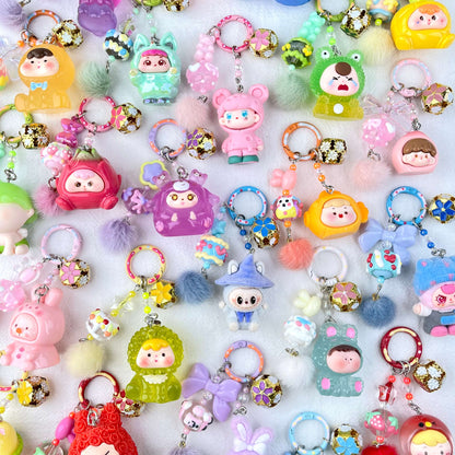 [Live Exclusive] Premium Handmade Newest Standing/Sitting Cutie Keychain- with New Fluffy Style & Special Launch Fruit Play