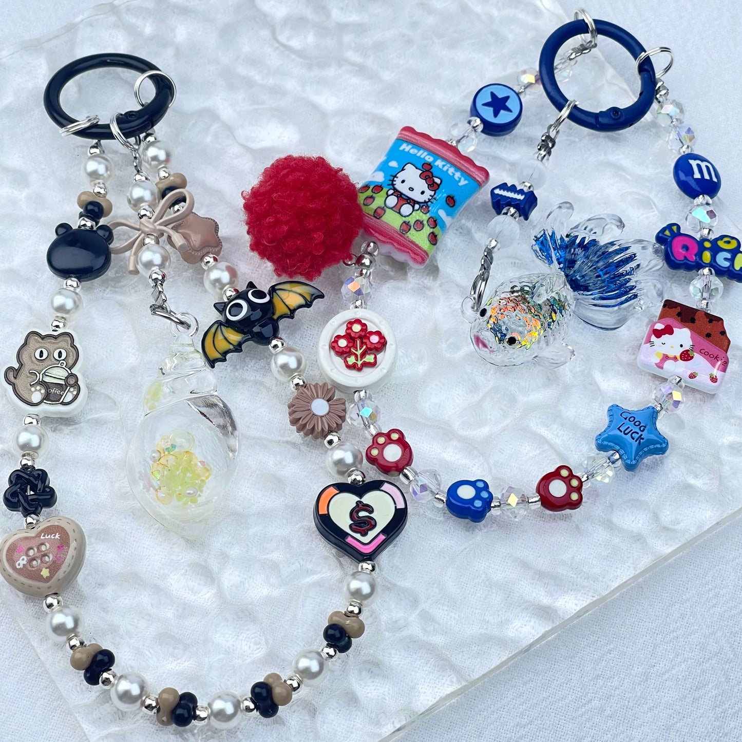 [New Arrival] Handmade Metal Decor and Glow In The Dark Decor Kawaii Phone Chains-Special Launch Price!