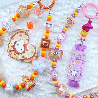 [New Arrival] Glow In The Dark Cute Decor and Premium Acrylic Pads Phone Chain