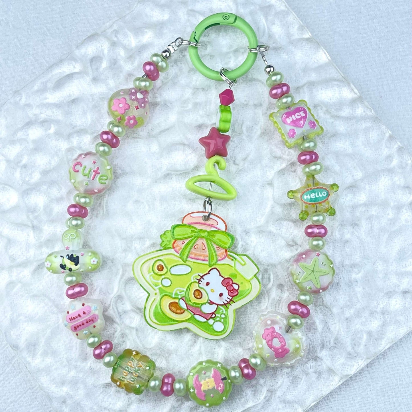 [New Arrival] Glow In The Dark Cute Decor and Premium Acrylic Pads Phone Chain