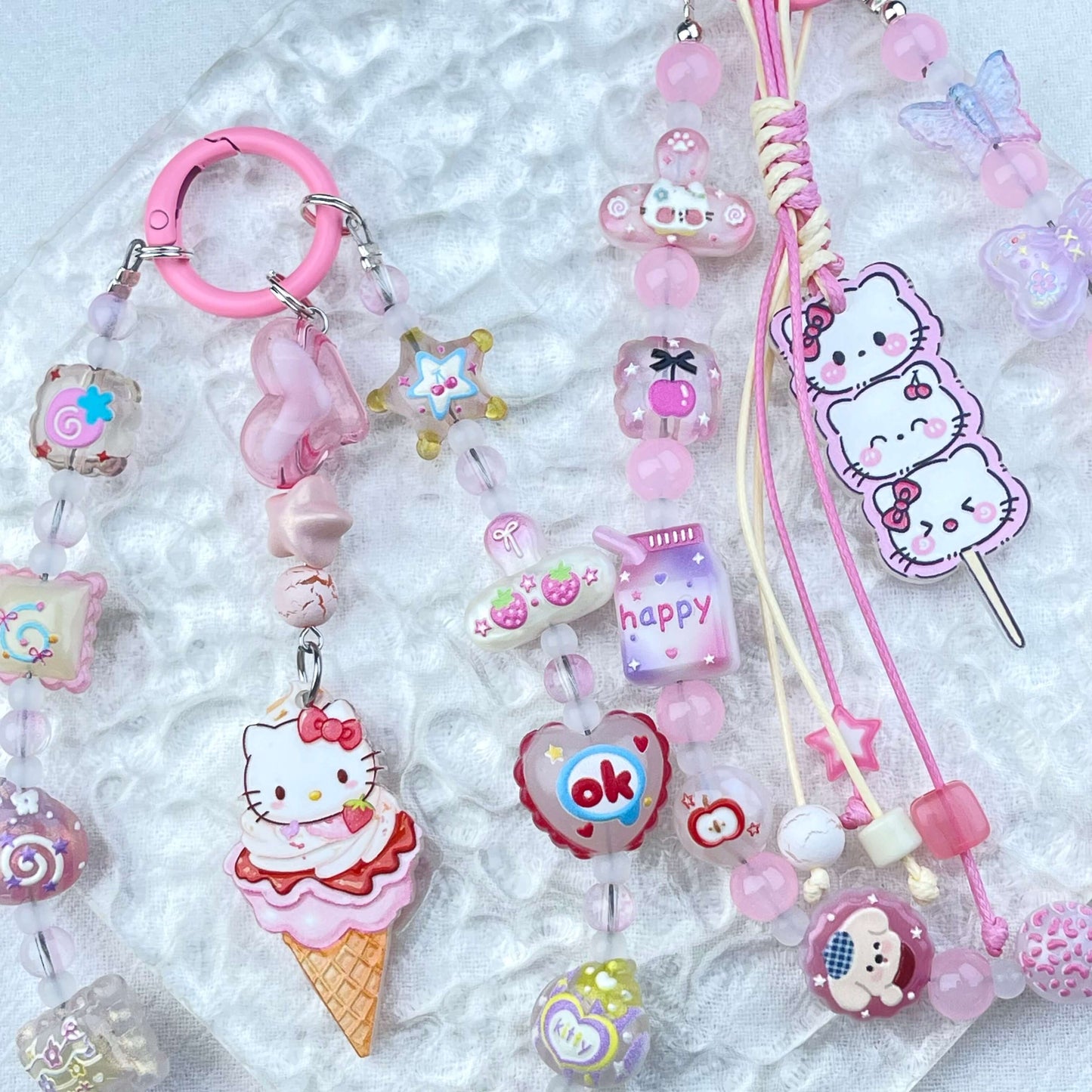 [New Arrival] Glow In The Dark Cute Decor and Premium Acrylic Pads Phone Chain