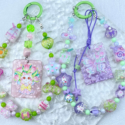 [New Arrival] Glow In The Dark Cute Decor and Premium Acrylic Pads Phone Chain