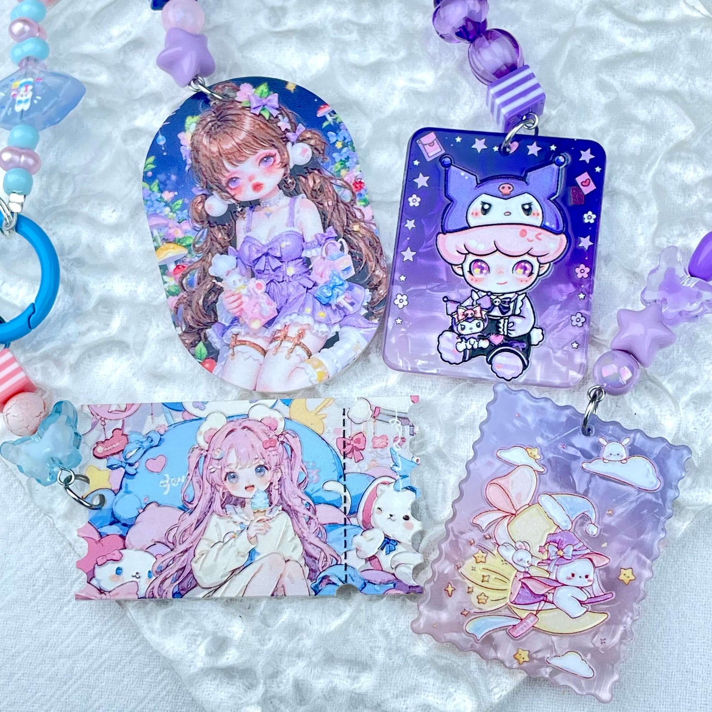[New Arrival] Glow In The Dark Cute Decor and Premium Acrylic Pads Phone Chain