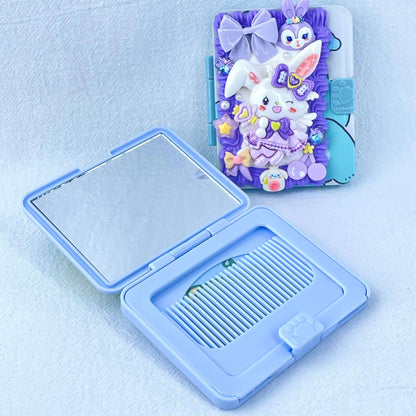 [New Arrival] Kawaii Cuties Handmade Cream Gel Mirror and Hairbrush Set