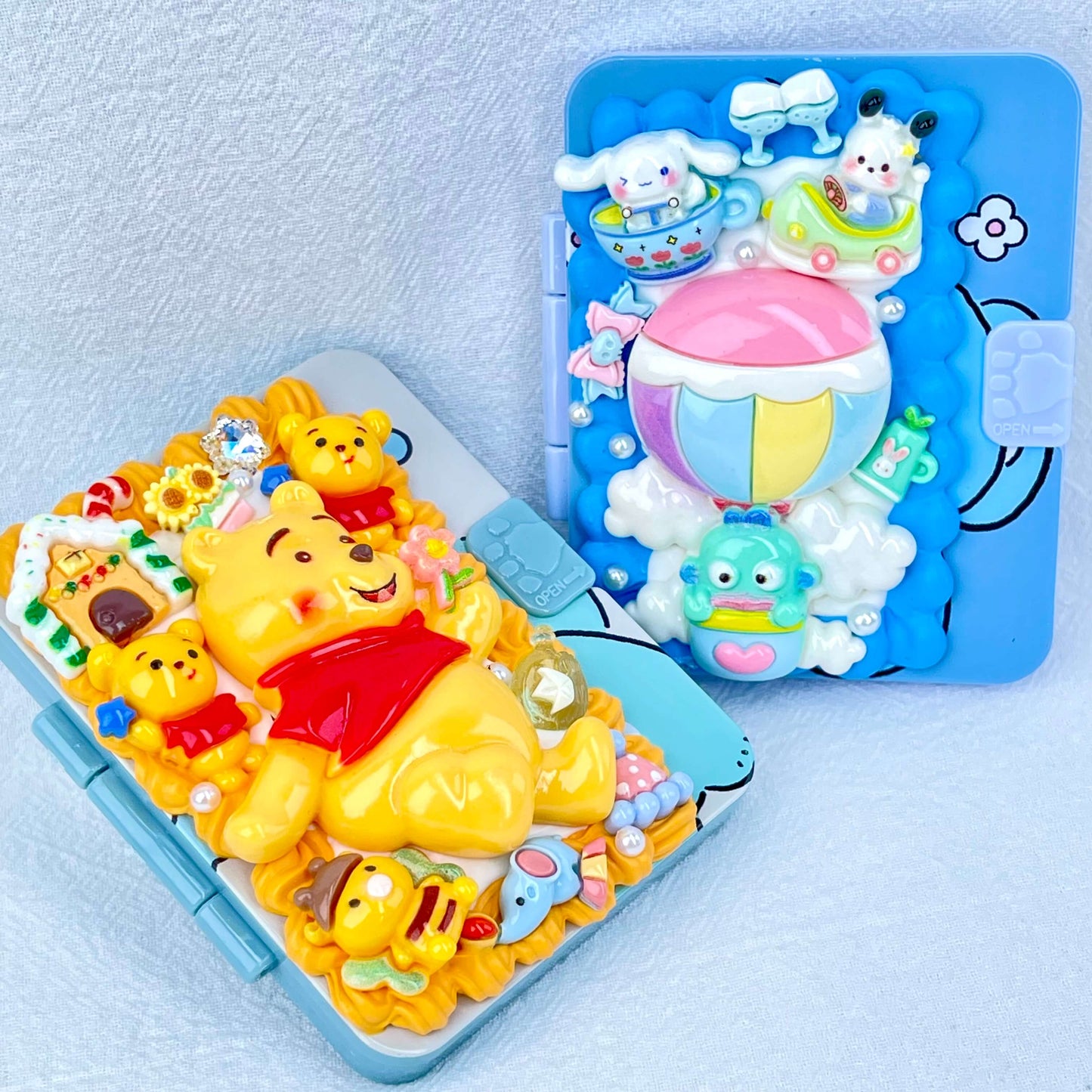 [New Arrival] Kawaii Cuties Handmade Cream Gel Mirror and Hairbrush Set