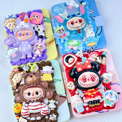 [New Arrival] Kawaii Cuties Handmade Cream Gel Mirror and Hairbrush Set