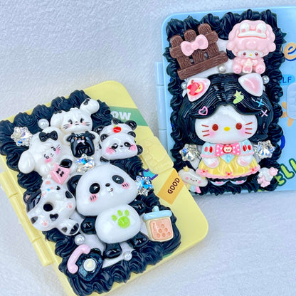 [New Arrival] Kawaii Cuties Handmade Cream Gel Mirror and Hairbrush Set