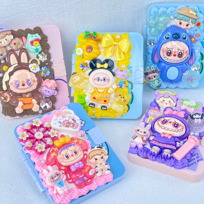 [New Arrival] Kawaii Cuties Handmade Cream Gel Mirror and Hairbrush Set