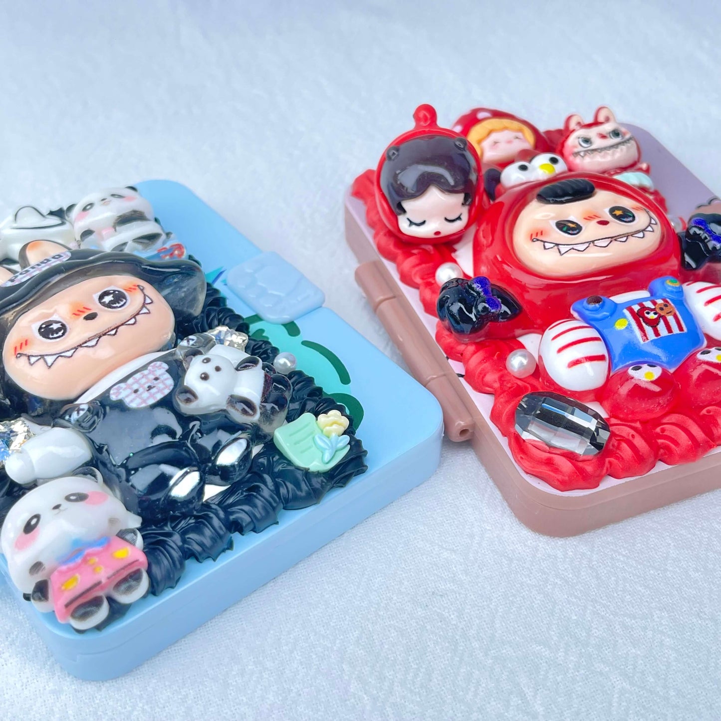 [New Arrival] Kawaii Cuties Handmade Cream Gel Mirror and Hairbrush Set