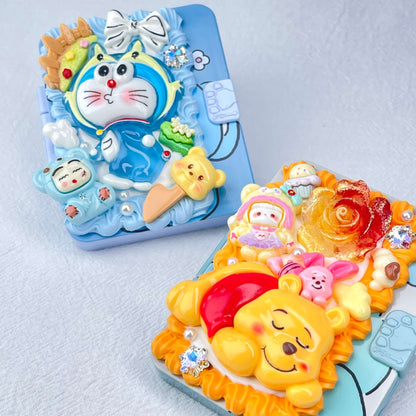 [New Arrival] Kawaii Cuties Handmade Cream Gel Mirror and Hairbrush Set
