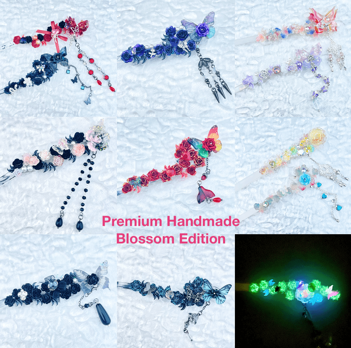 [Anniversary Celebration] Beautiful Flower Blossom Chinese Traditional Style Hair Sticks-Premium Blossom Edition Newly Added!