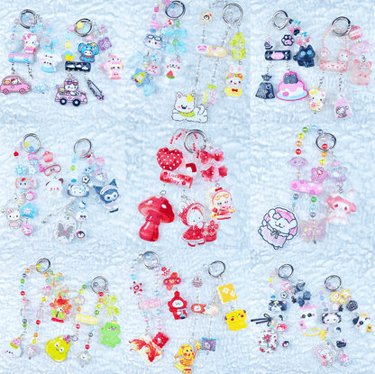 [Anniversary Celebration] New Style "2 Pies" Decor Multi Chain Keychain Phone Chain-Celebration Special Price!-THIS WEEKEND ONLY