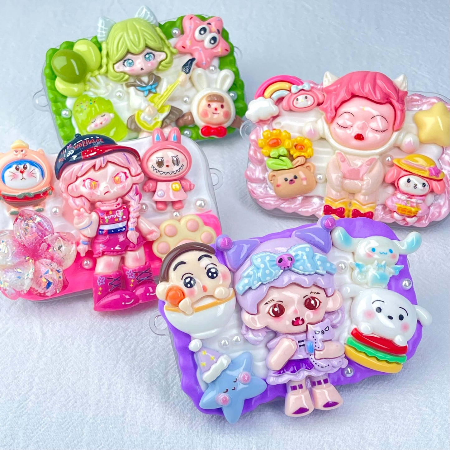 [NEW BATCH] Kawaii Cute All Mix Styles Cream Gel Phone Clips (NO CHAINS INCLUDED)-More NEW Styles Added!