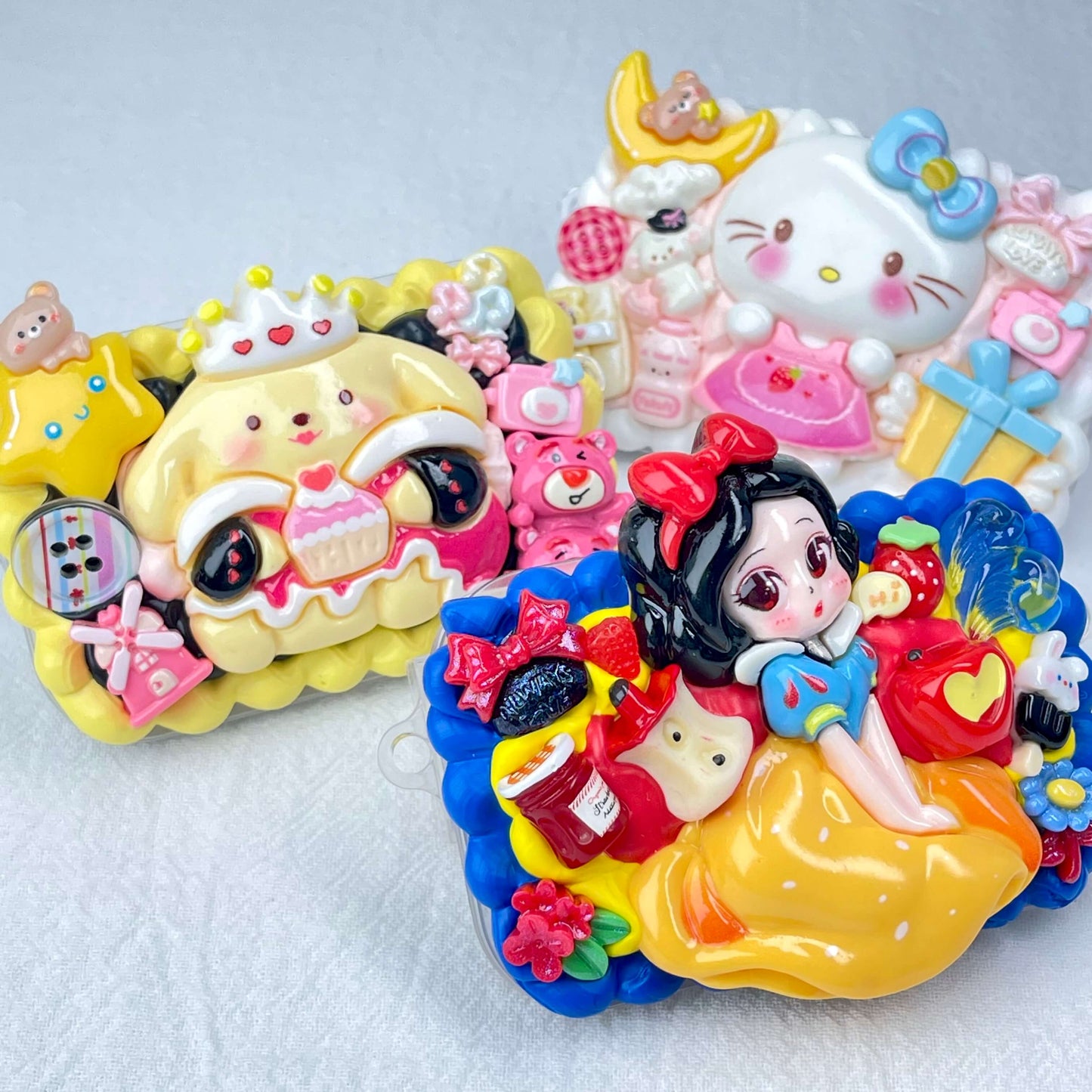 [NEW BATCH] Kawaii Cute All Mix Styles Cream Gel Phone Clips (NO CHAINS INCLUDED)-More NEW Styles Added!