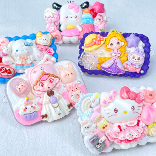 [NEW BATCH] Kawaii Cute All Mix Styles Cream Gel Phone Clips (NO CHAINS INCLUDED)-More NEW Styles Added!