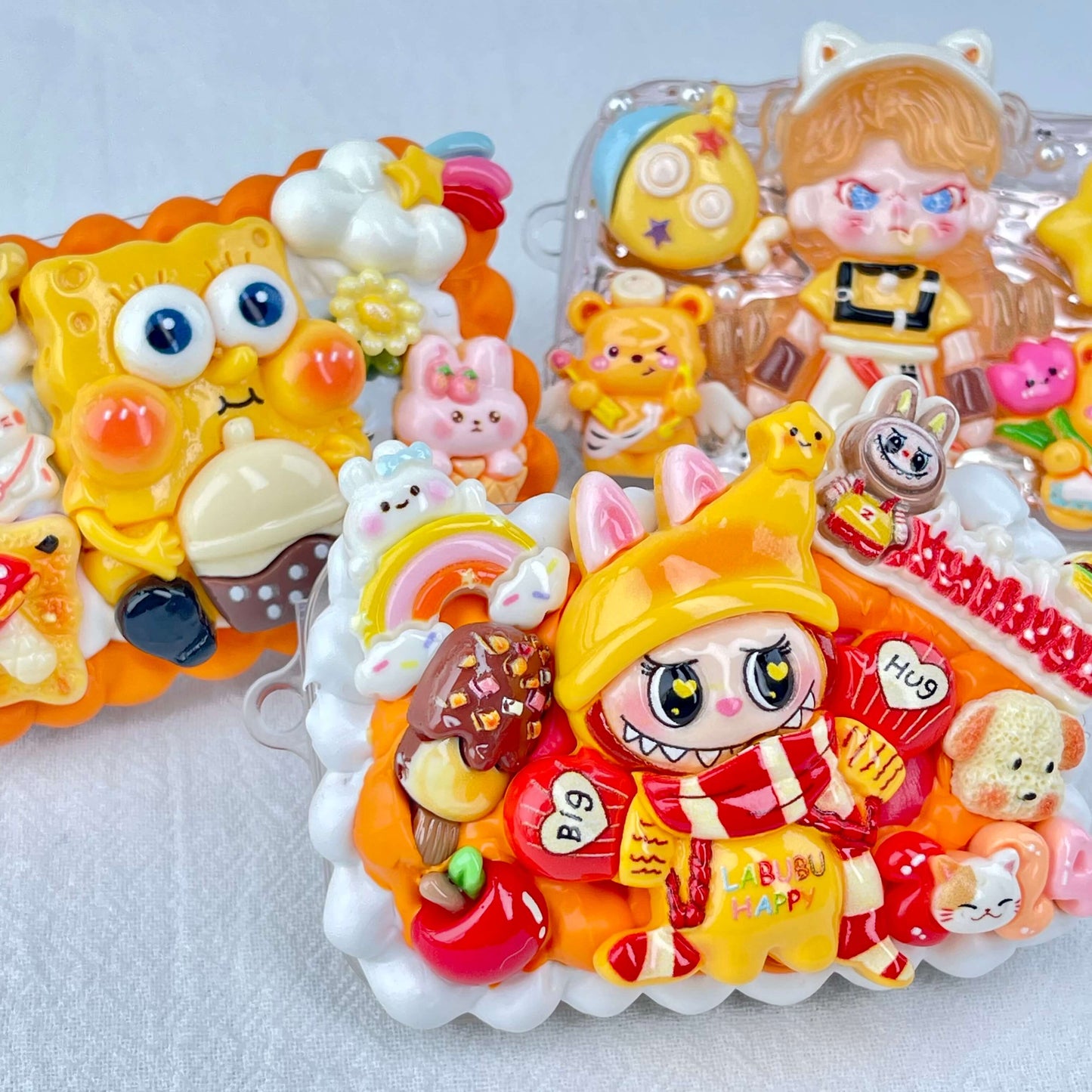 [NEW BATCH] Kawaii Cute All Mix Styles Cream Gel Phone Clips (NO CHAINS INCLUDED)-More NEW Styles Added!