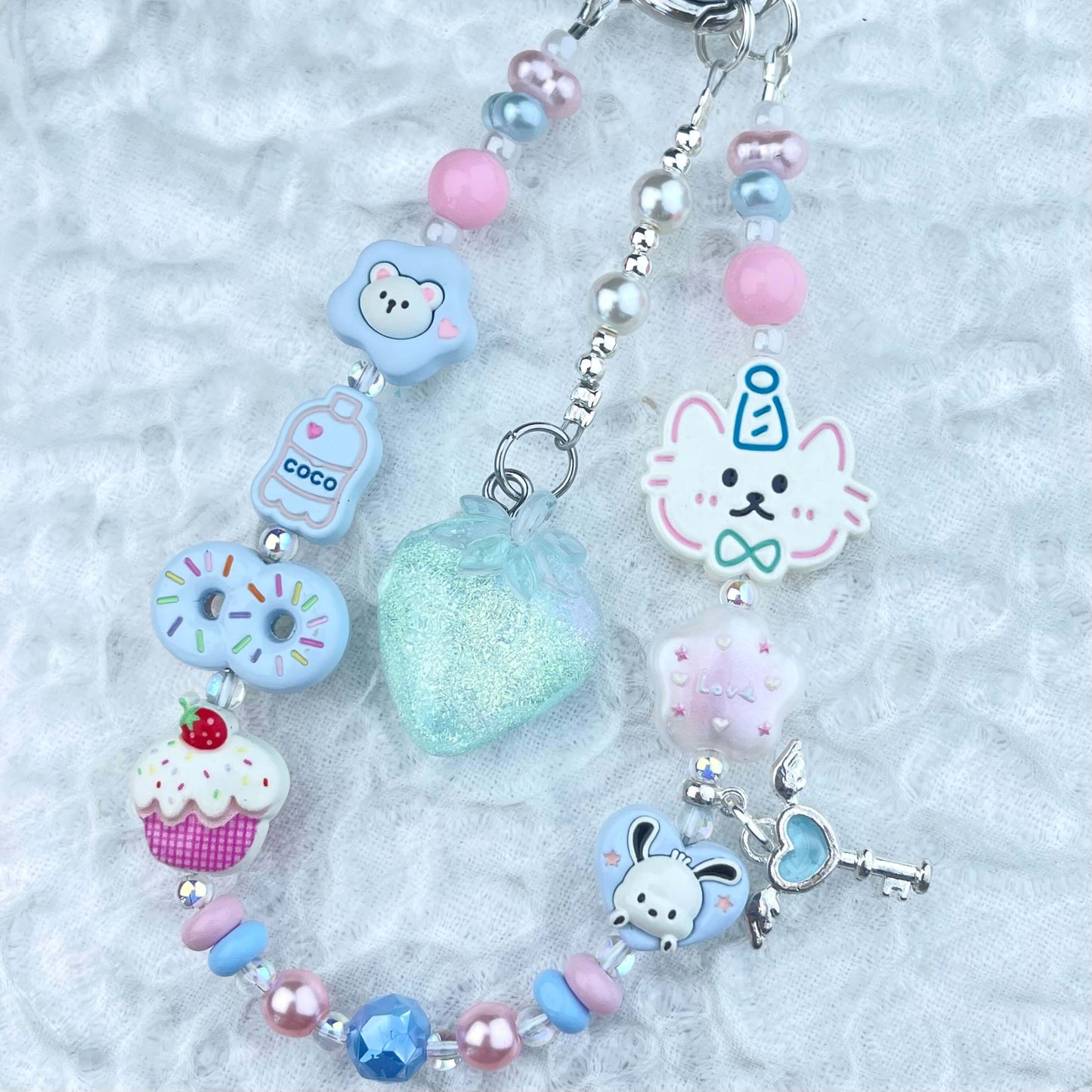[New Arrival] Handmade Metal Decor and Glow In The Dark Decor Kawaii Phone Chains-Special Launch Price!