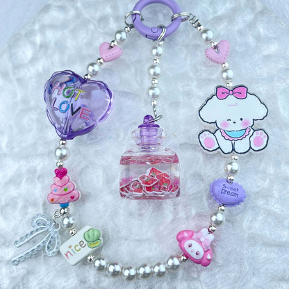 [New Arrival] Handmade Metal Decor and Glow In The Dark Decor Kawaii Phone Chains-Special Launch Price!
