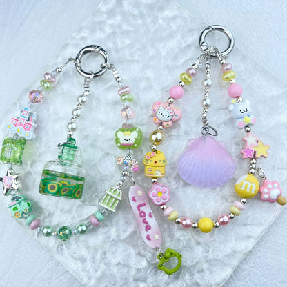 [New Arrival] Handmade Metal Decor and Glow In The Dark Decor Kawaii Phone Chains-Special Launch Price!