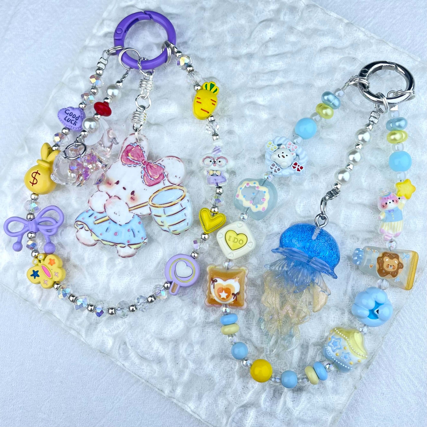 [New Arrival] Handmade Metal Decor and Glow In The Dark Decor Kawaii Phone Chains-Special Launch Price!