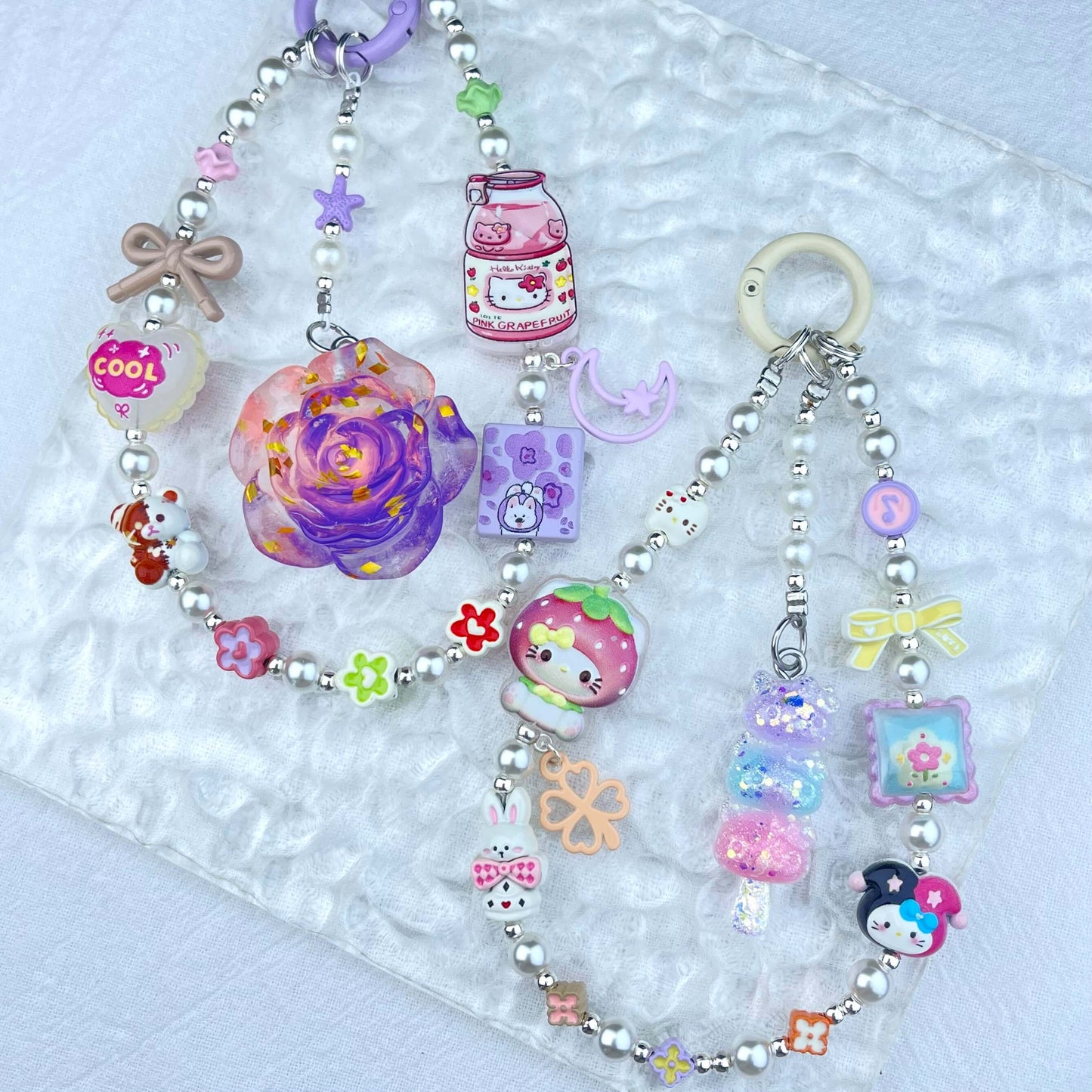 [New Arrival] Handmade Metal Decor and Glow In The Dark Decor Kawaii Phone Chains-Special Launch Price!