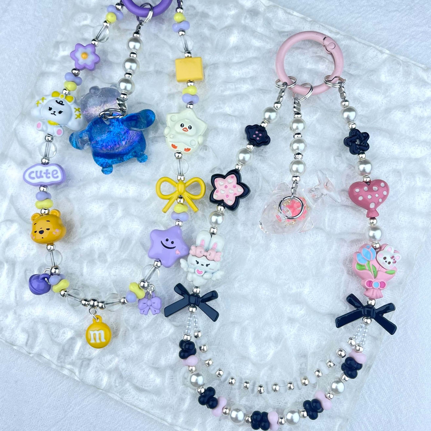 [New Arrival] Handmade Metal Decor and Glow In The Dark Decor Kawaii Phone Chains-Special Launch Price!