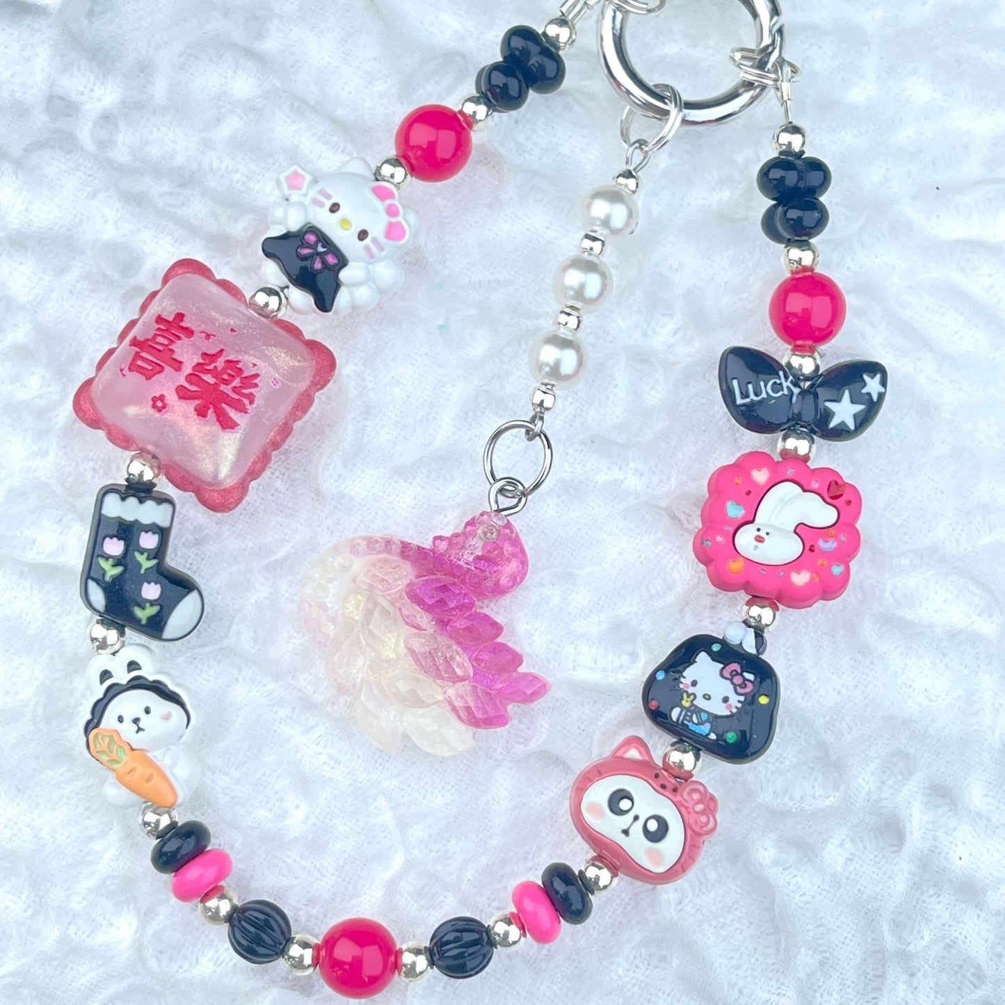 [New Arrival] Handmade Metal Decor and Glow In The Dark Decor Kawaii Phone Chains-Special Launch Price!