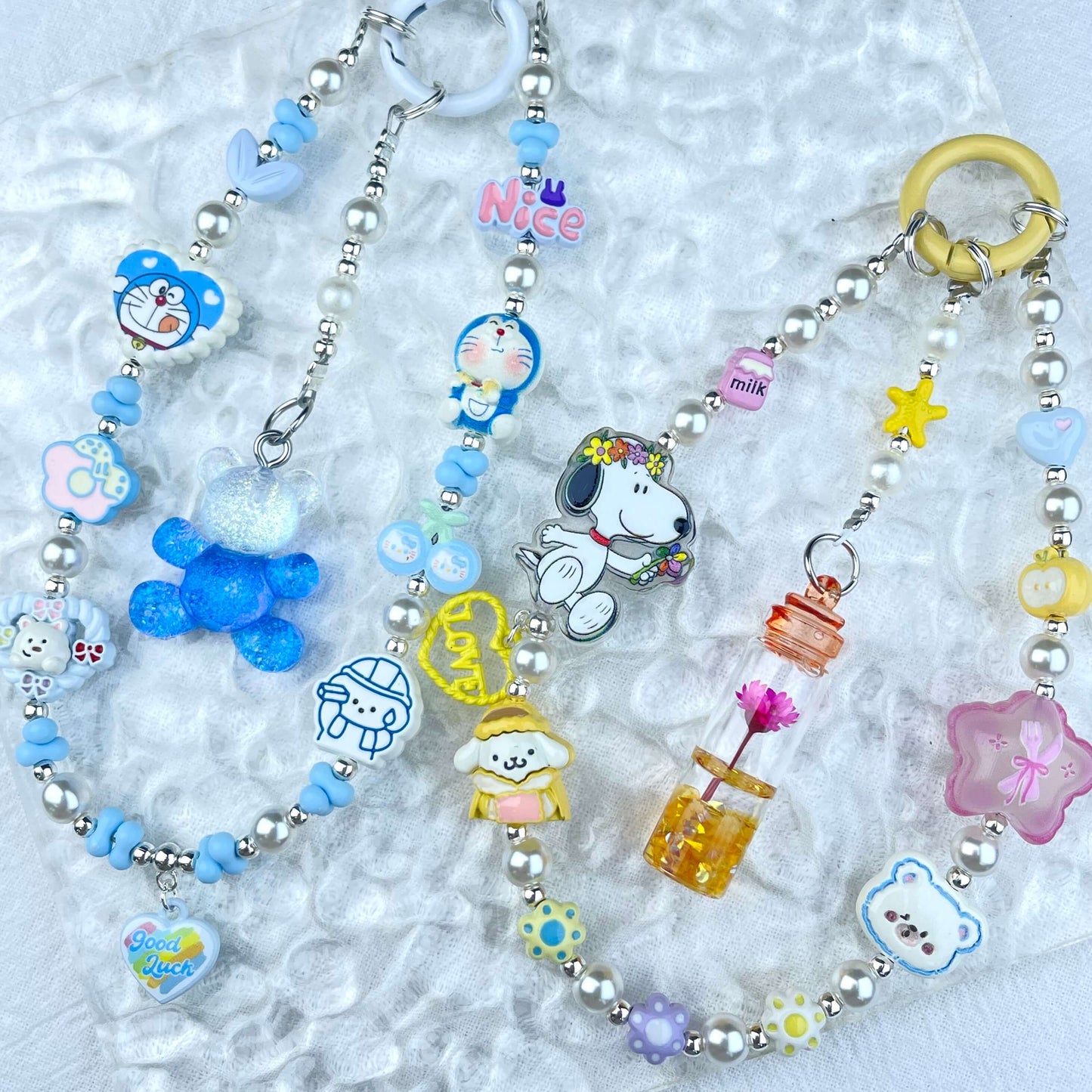 [New Arrival] Handmade Metal Decor and Glow In The Dark Decor Kawaii Phone Chains-Special Launch Price!