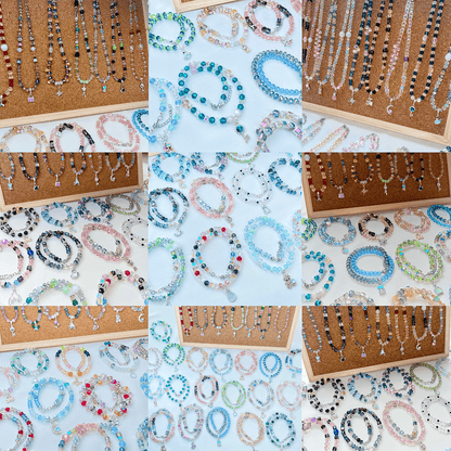 [LIVE EXCLUSIVE] Premium Glittering Crystal Glass Handmade Necklaces