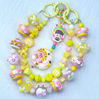 [New Arrival] Premium Kawaii Cute Hand-Painted Beads Phone Chain/Bag Decor