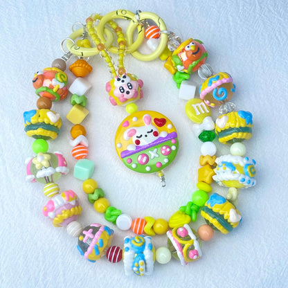 [New Arrival] Premium Kawaii Cute Hand-Painted Beads Phone Chain/Bag Decor