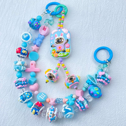 [New Arrival] Premium Kawaii Cute Hand-Painted Beads Phone Chain/Bag Decor
