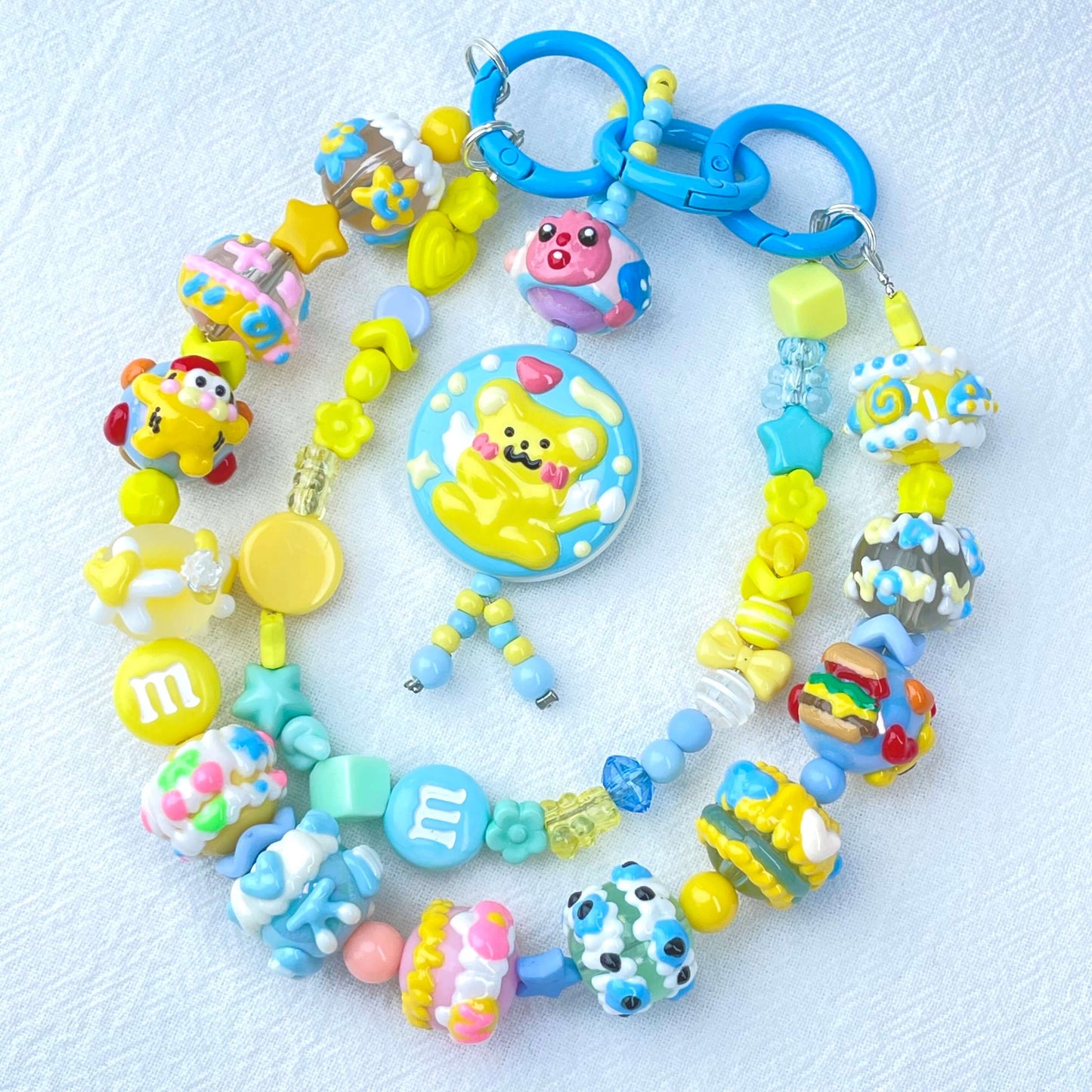 [New Arrival] Premium Kawaii Cute Hand-Painted Beads Phone Chain/Bag Decor