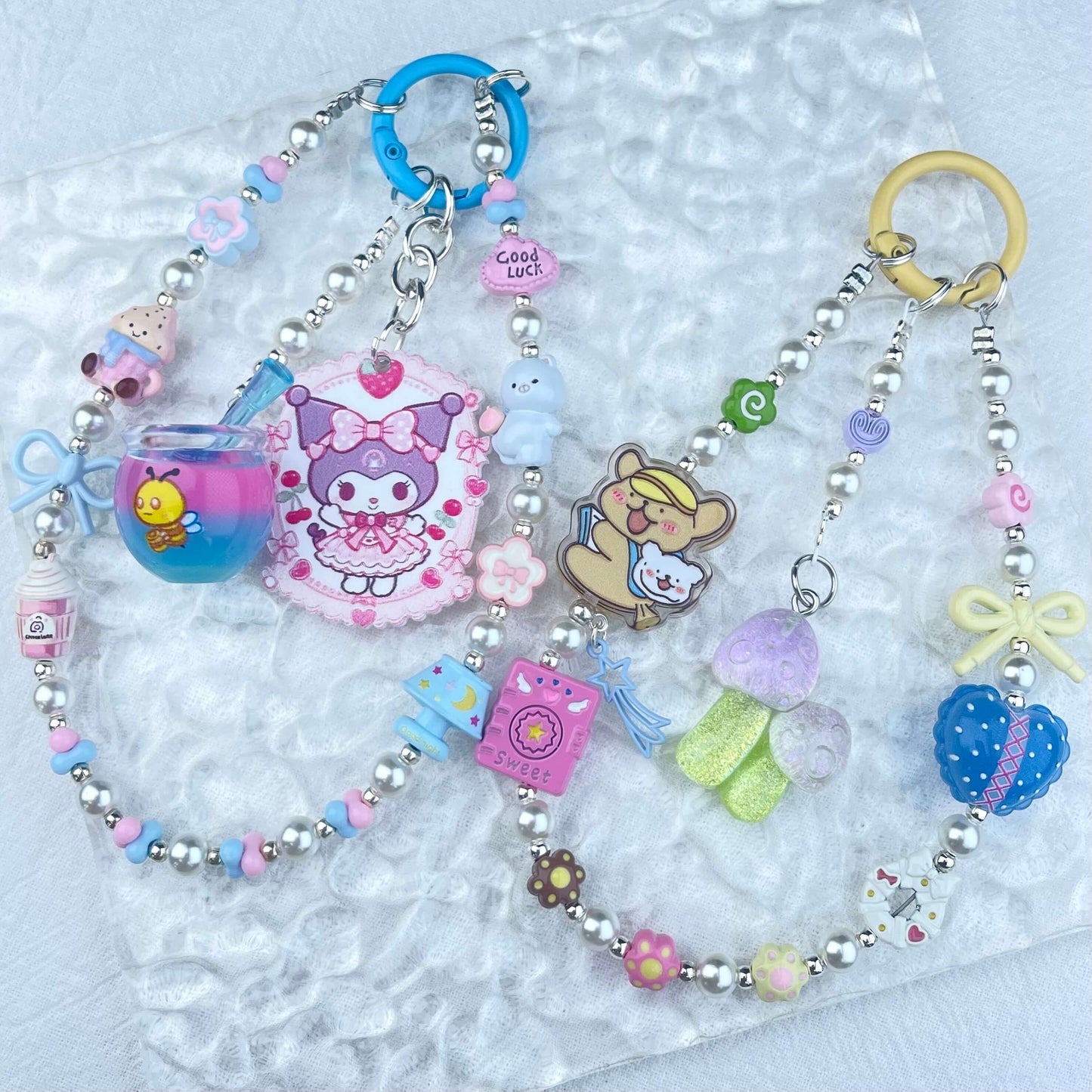 [New Arrival] Handmade Metal Decor and Glow In The Dark Decor Kawaii Phone Chains-Special Launch Price!