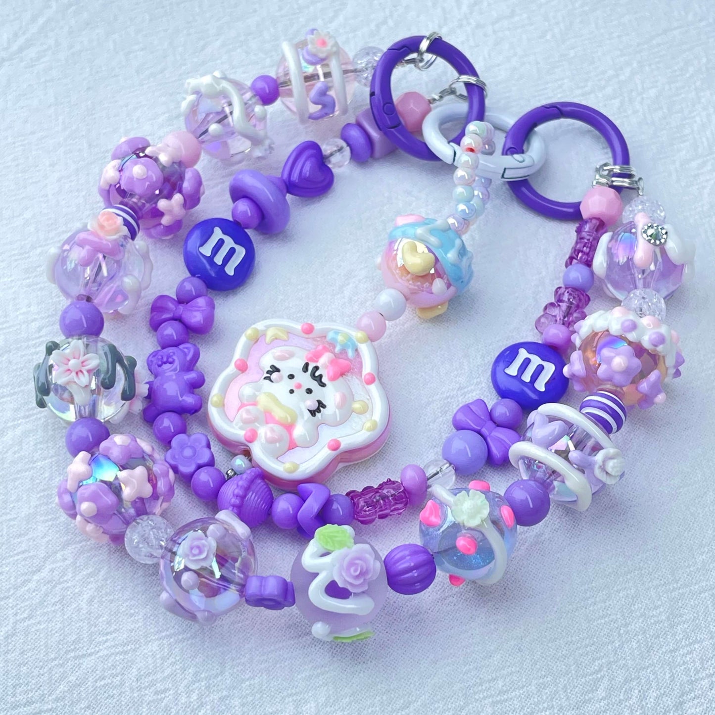 [New Arrival] Premium Kawaii Cute Hand-Painted Beads Phone Chain/Bag Decor