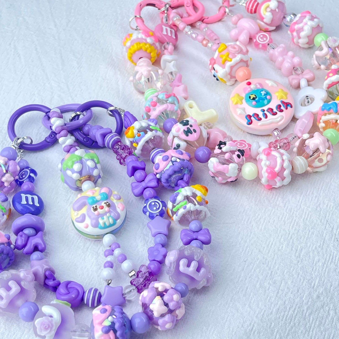 [New Arrival] Premium Kawaii Cute Hand-Painted Beads Phone Chain/Bag Decor
