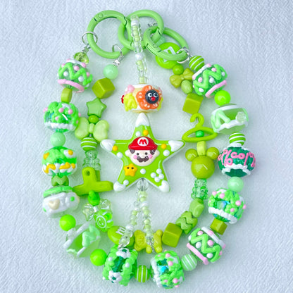 [New Arrival] Premium Kawaii Cute Hand-Painted Beads Phone Chain/Bag Decor