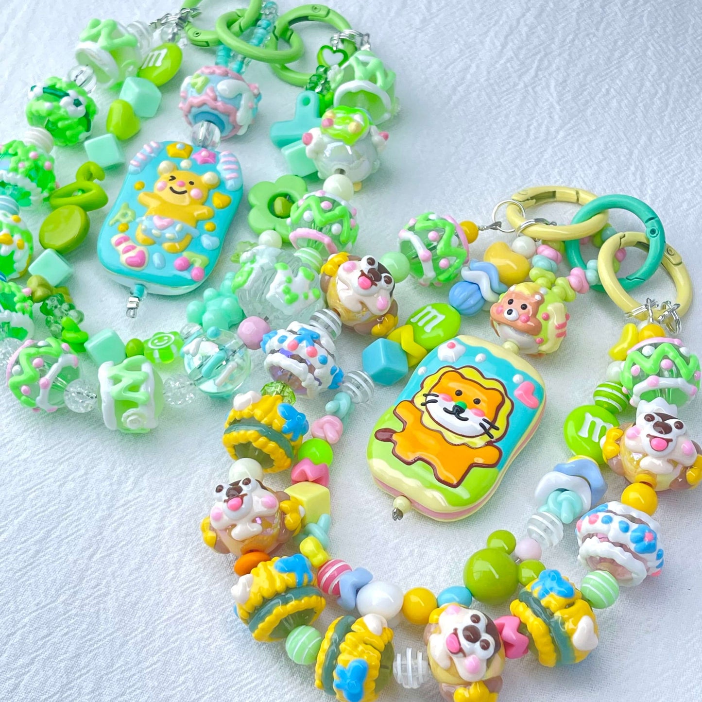 [New Arrival] Premium Kawaii Cute Hand-Painted Beads Phone Chain/Bag Decor