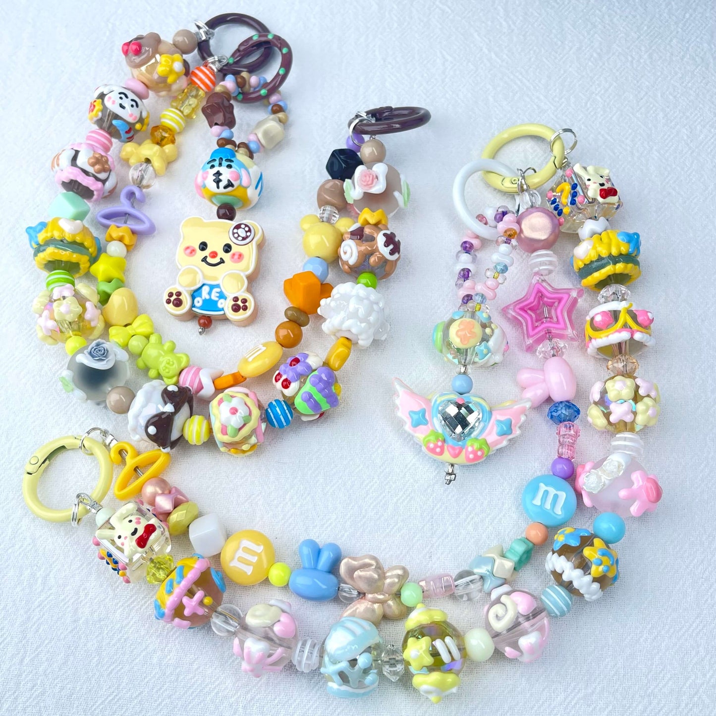 [New Arrival] Premium Kawaii Cute Hand-Painted Beads Phone Chain/Bag Decor