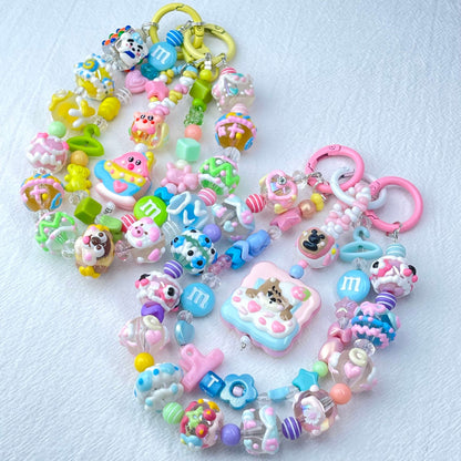[New Arrival] Premium Kawaii Cute Hand-Painted Beads Phone Chain/Bag Decor