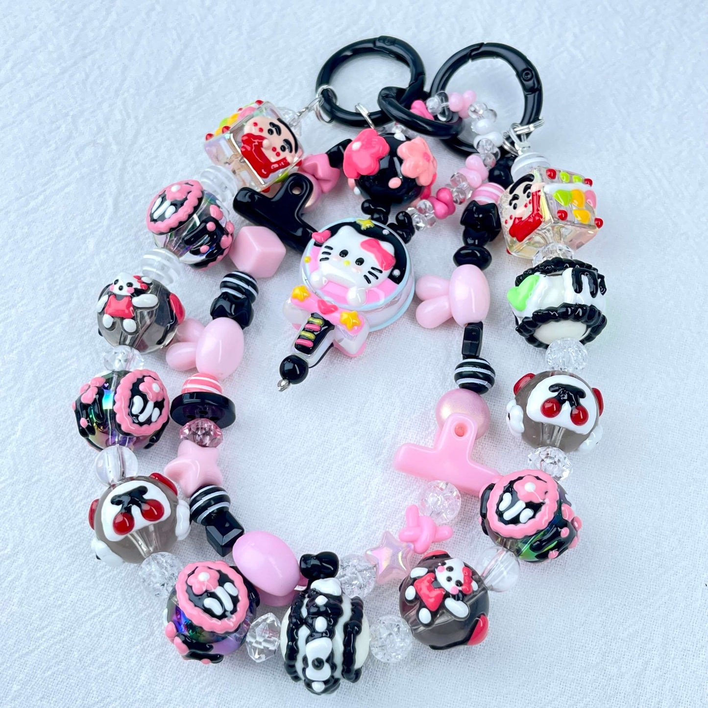 [New Arrival] Premium Kawaii Cute Hand-Painted Beads Phone Chain/Bag Decor