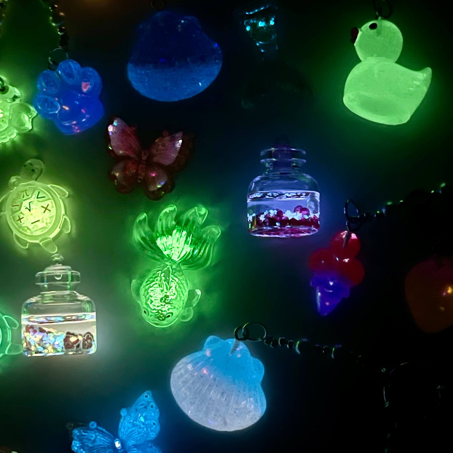 [New Arrival] Handmade Metal Decor and Glow In The Dark Decor Kawaii Phone Chains-Special Launch Price!