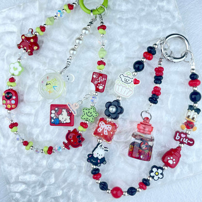 [New Arrival] Handmade Metal Decor and Glow In The Dark Decor Kawaii Phone Chains-Special Launch Price!