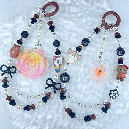 [New Arrival] Handmade Metal Decor and Glow In The Dark Decor Kawaii Phone Chains-Special Launch Price!
