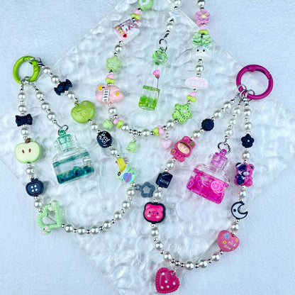 [New Arrival] Handmade Metal Decor and Glow In The Dark Decor Kawaii Phone Chains-Special Launch Price!